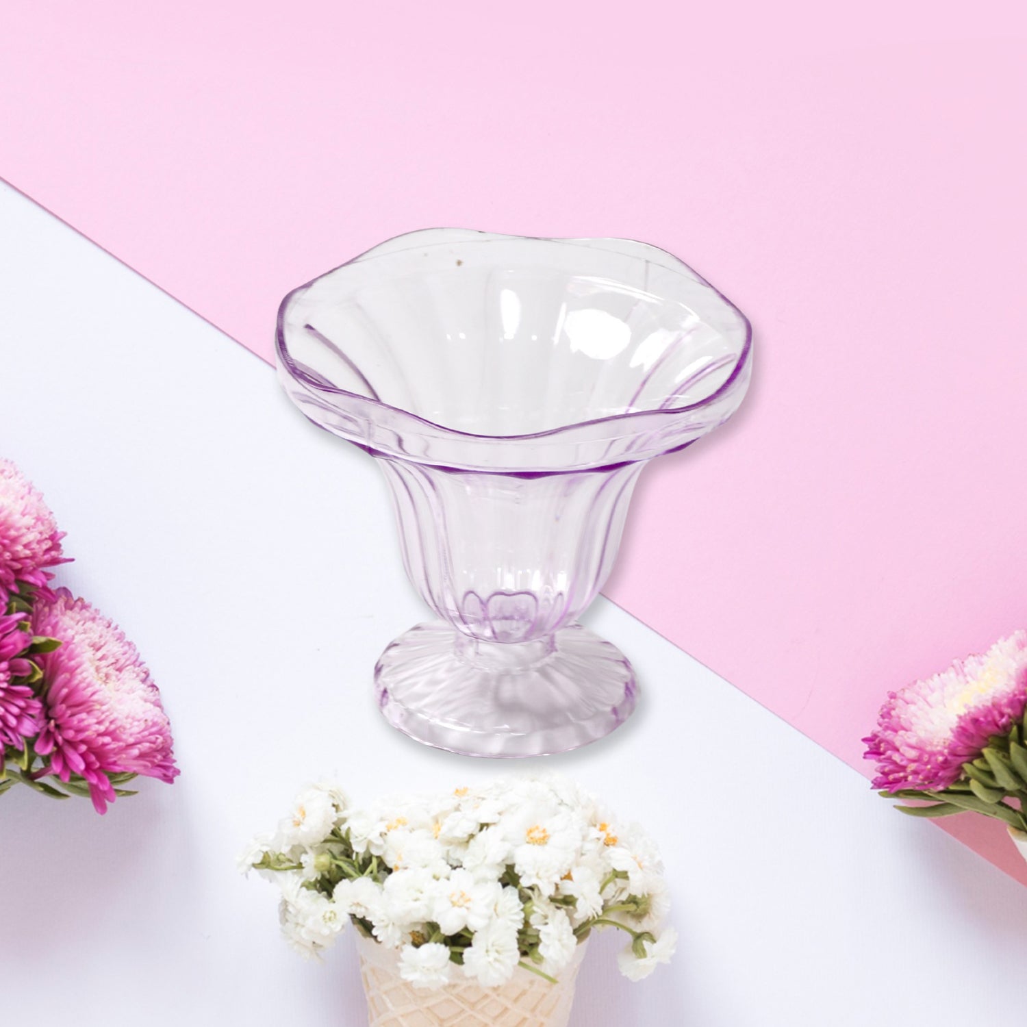 8216 Crystal Plastic Ice-Cream Bowl, Home & Kitchen Serving Platter or Dessert Cup for Sundae, Sweets, Snacks, Fruit, Pudding, Nuts or Dip, Serving Bowls (Crystal Cups, Set of 6) 8216 Crystal Plastic Ice-Cream Bowl, Home & Kitchen Serving Platter or Dessert Cup for Sundae, Sweets, Snacks, Fruit, Pudding, Nuts or Dip, Serving Bowls (Crystal Cups, Set of 6)